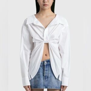 NWT Alexander Wang Butterfly Pull Up Button Down Shirt